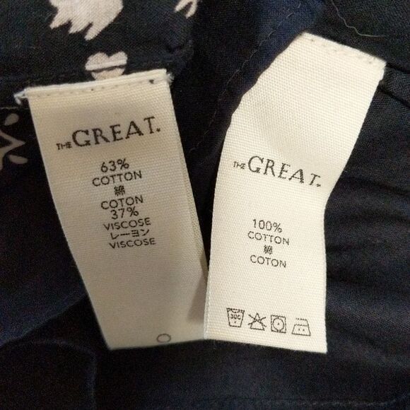 The Great 'The Joy' Folk print cotton long sleeve tiered prairie maxi dress 1/S - Picture 7 of 12